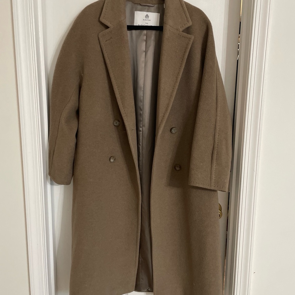 Babaton Slouch Coat (Re) Camel Wool size Regular S